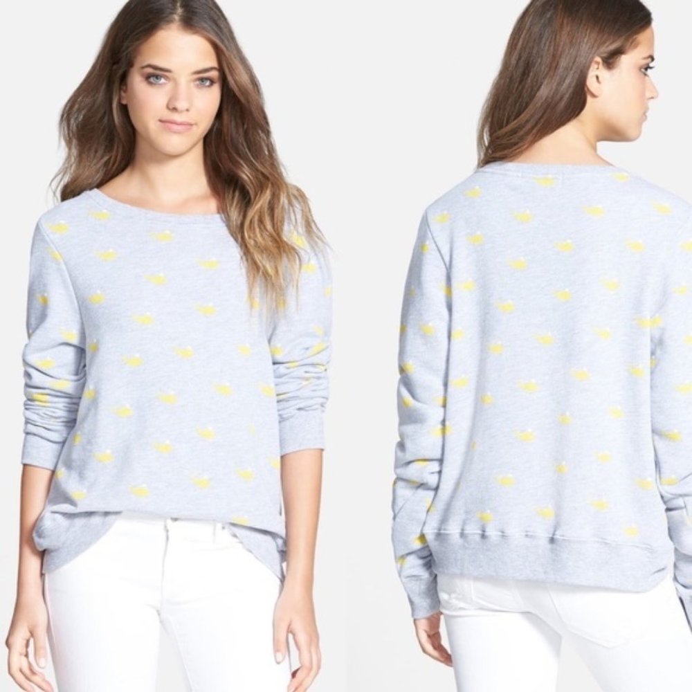 Wildfox Baggy Beach Jumper Whale Sweatshirt Top